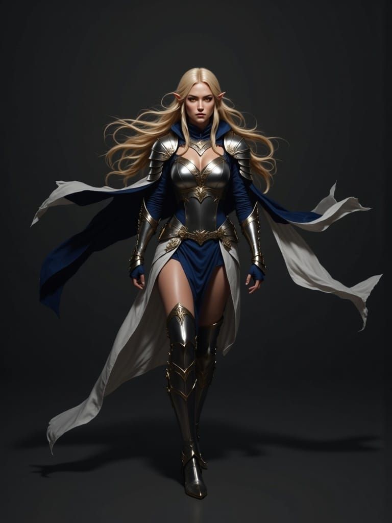 <lora:Empathy:1.0> high fantasy character art, full body, beautiful woman, soft features, striking yellow eyes, short eyelashes, long straig...