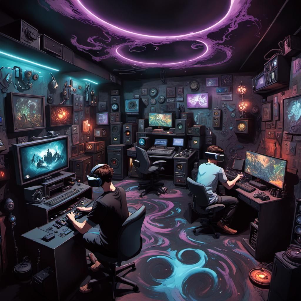 Game cave deep immersion   by @PS