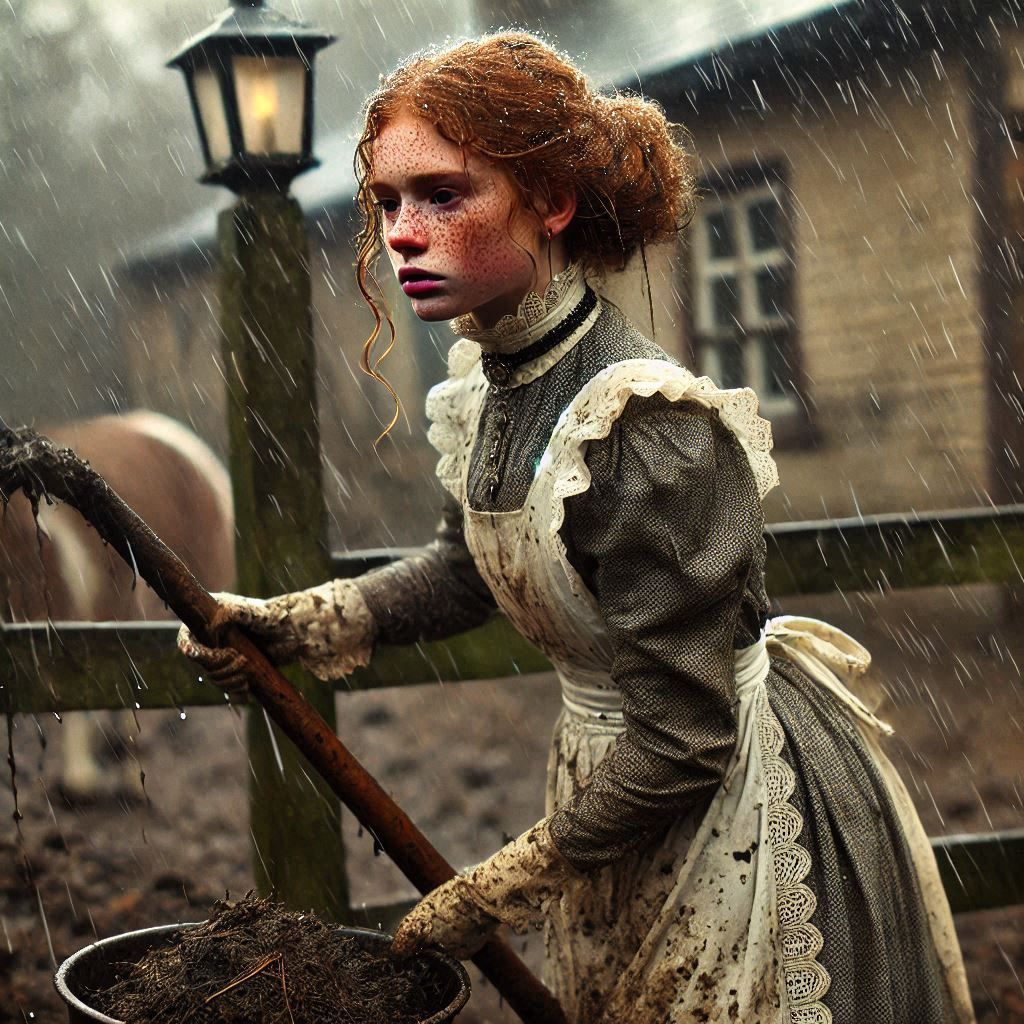 Edwardian maid in unfortunate circumstances (5)