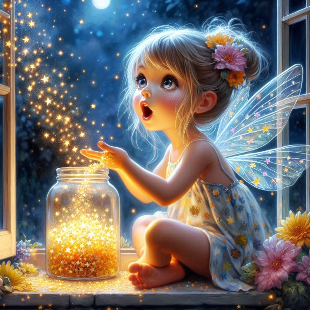 Little fairy surprised