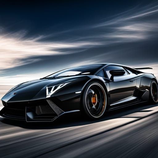 Lamborghini Racing - Ai Generated Artwork - Nightcafe Creator