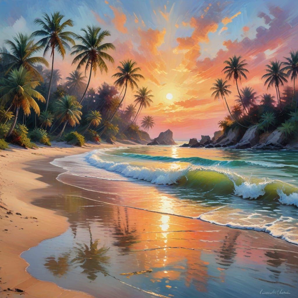 Sunset Beach  by @Tribble Lover