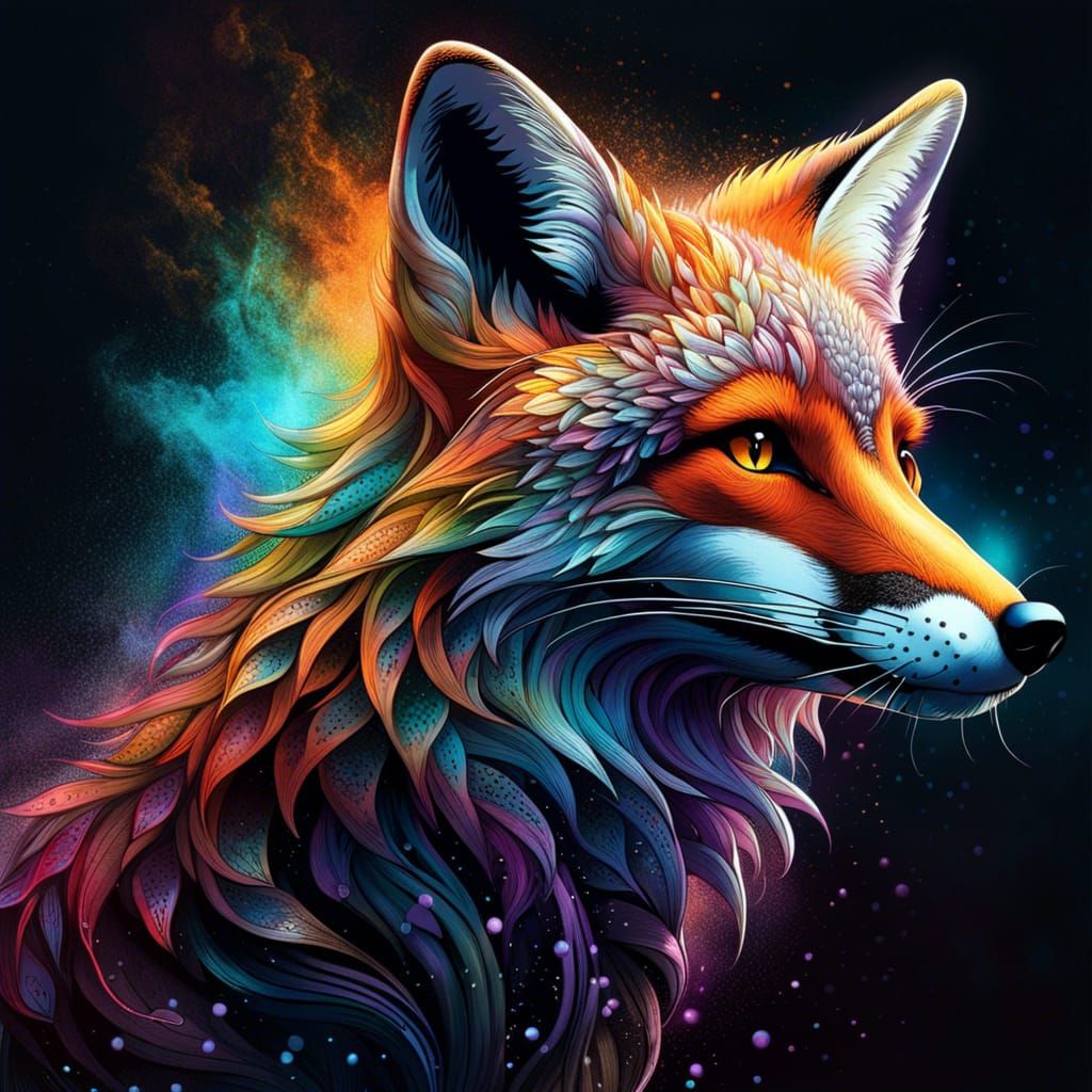 Magical Fox - AI Generated Artwork - NightCafe Creator