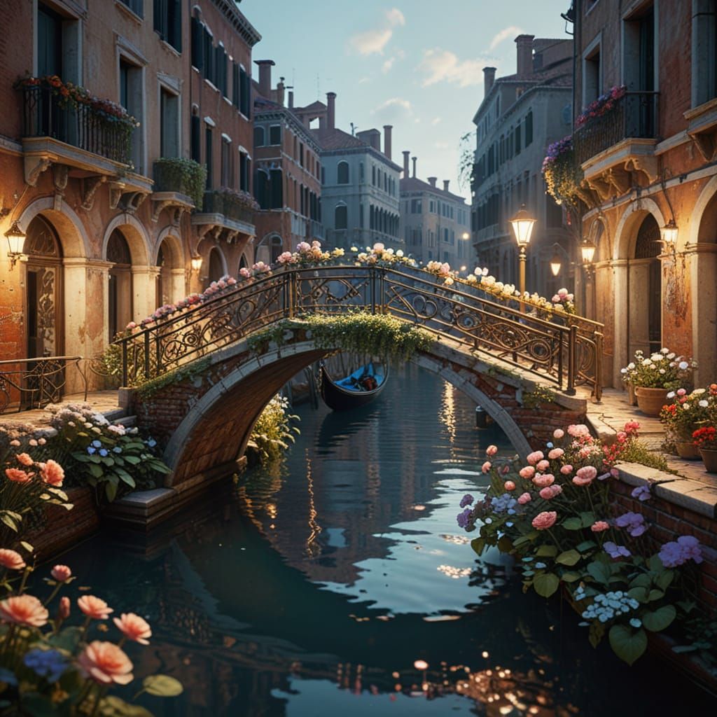 Whimsical Venice Bridge  by @Lady on Fire