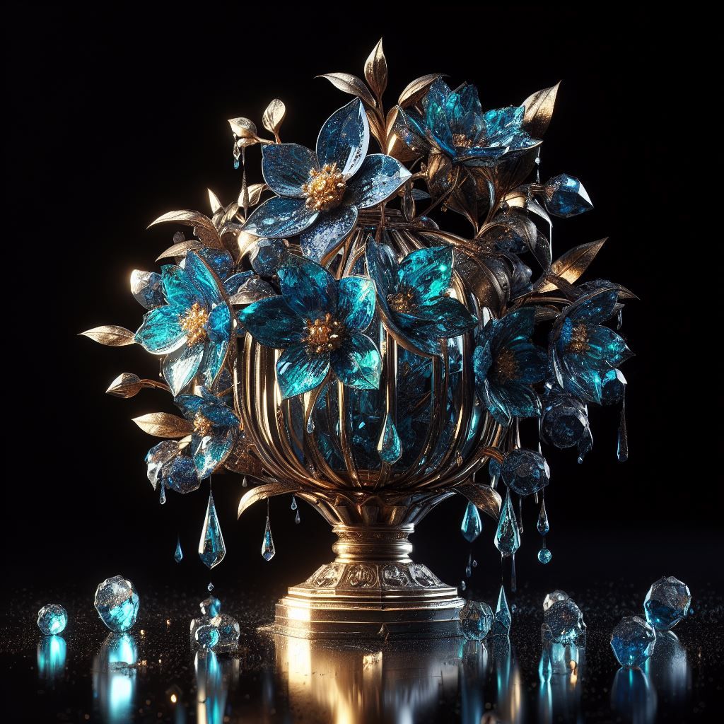 Blue Topaz Vase