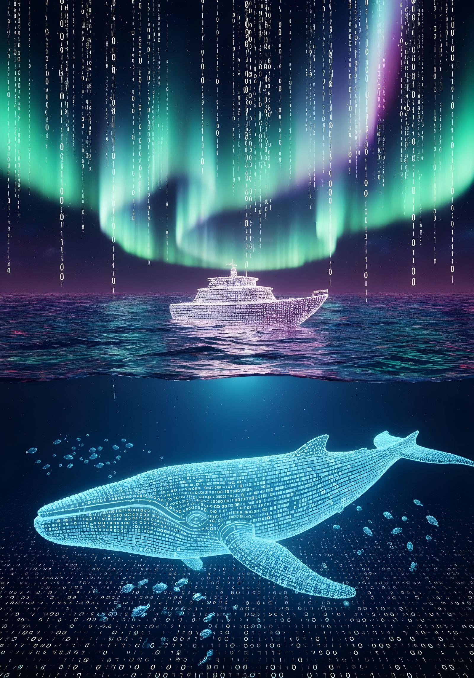 Swimming in a digital sea  by @5ibah