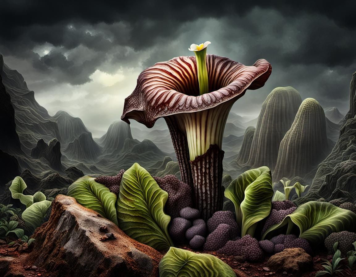 Rotting Corpse Flower - AI Generated Artwork - NightCafe Creator