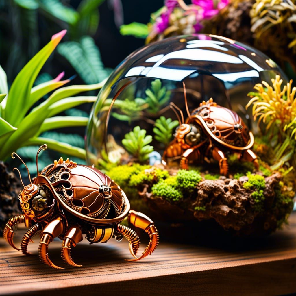 Robotic Hermit Crabs 4 - AI Generated Artwork - NightCafe Creator