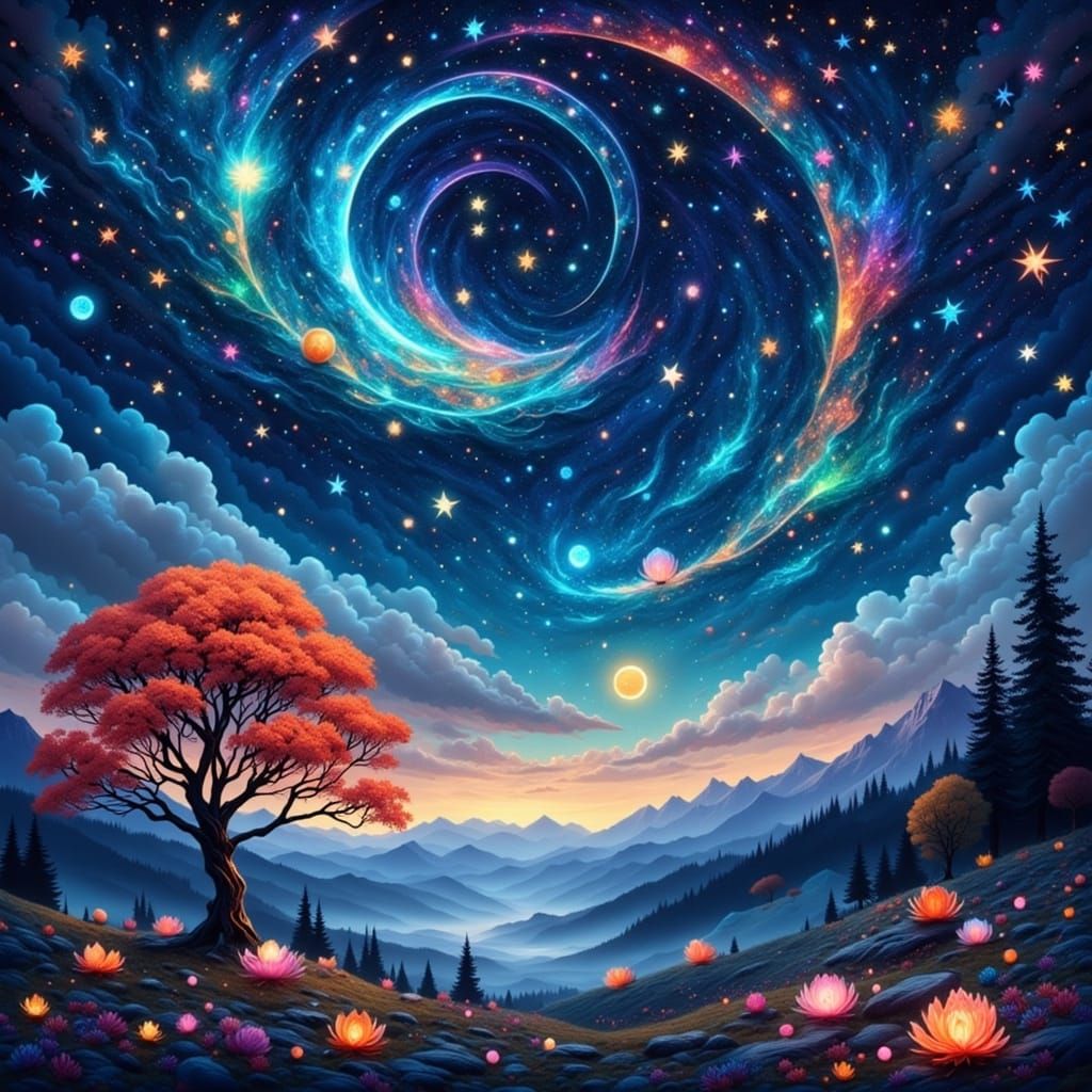  Starry sky  by @Spring Tide