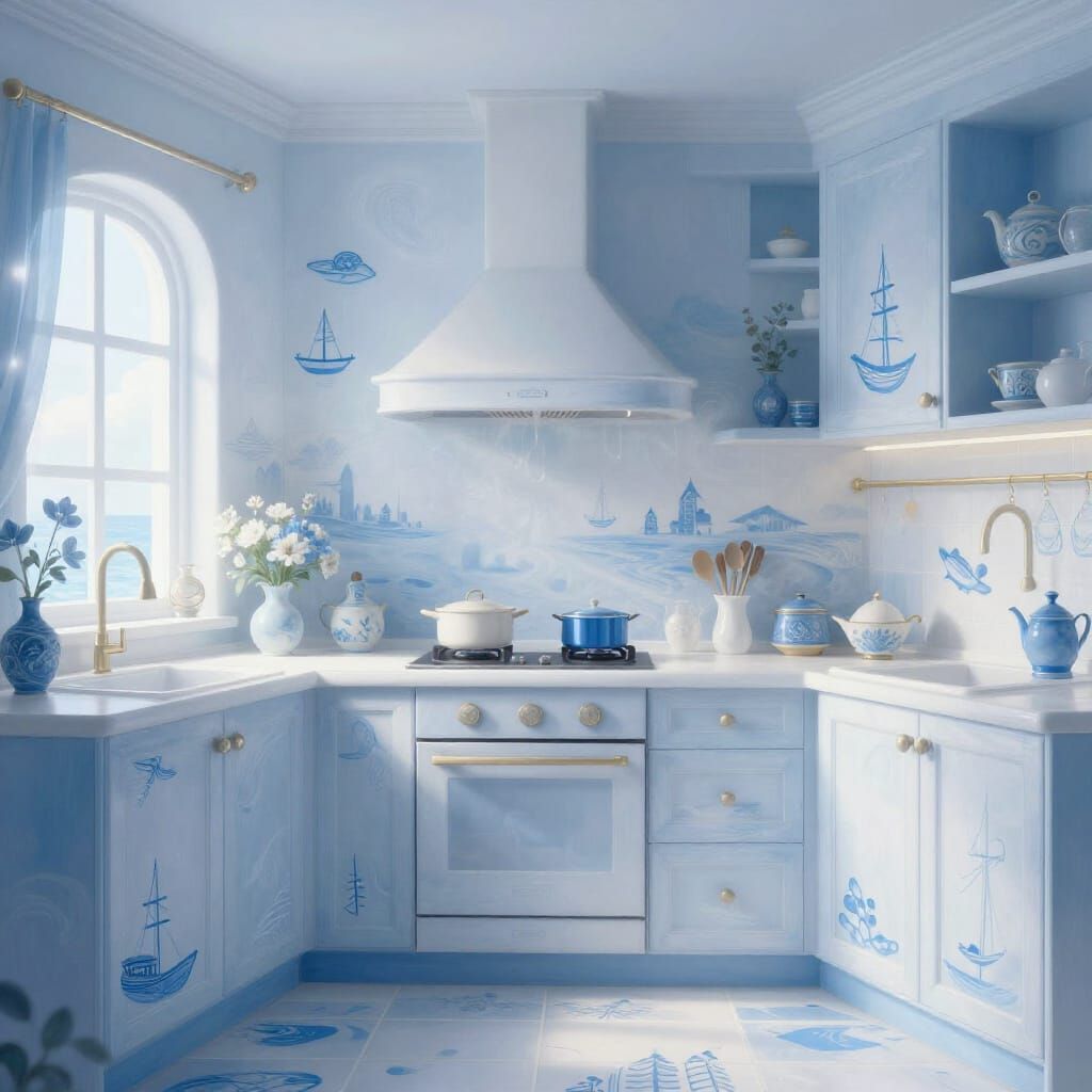 calming kitchen  by @Pukinette