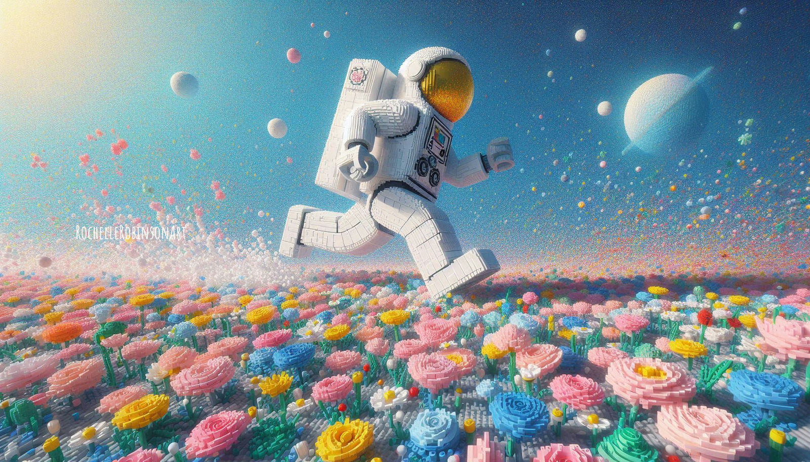 Astronaut - Lego Art