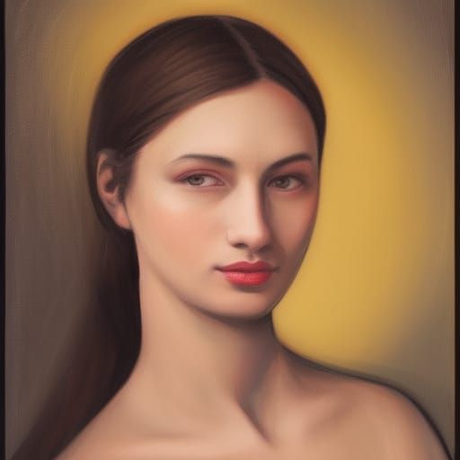Portrait of a Beautiful and Ethereal Goddess
