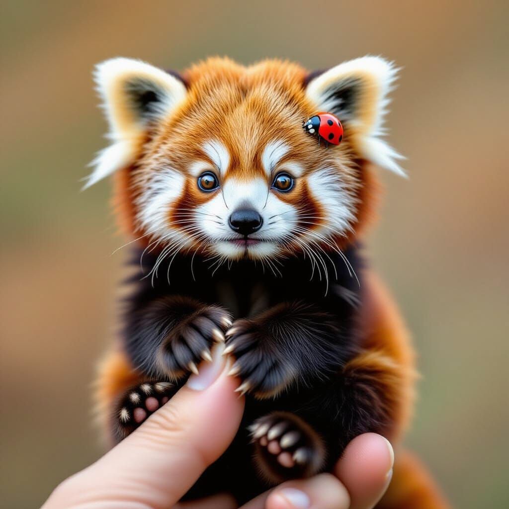 baby red panda   by @Alexander 
