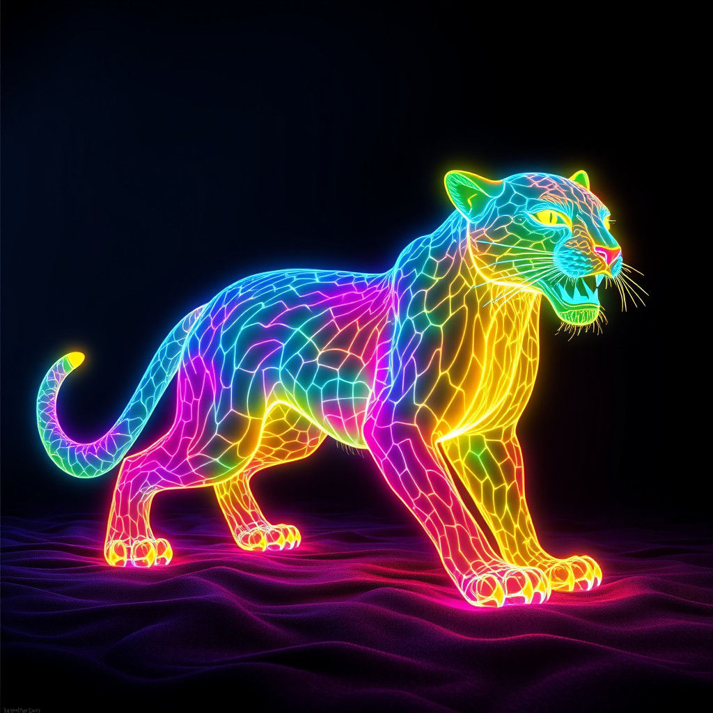 Glowing Leopard 😍
