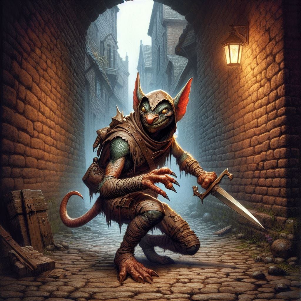 Kobold Rogue - AI Generated Artwork - NightCafe Creator