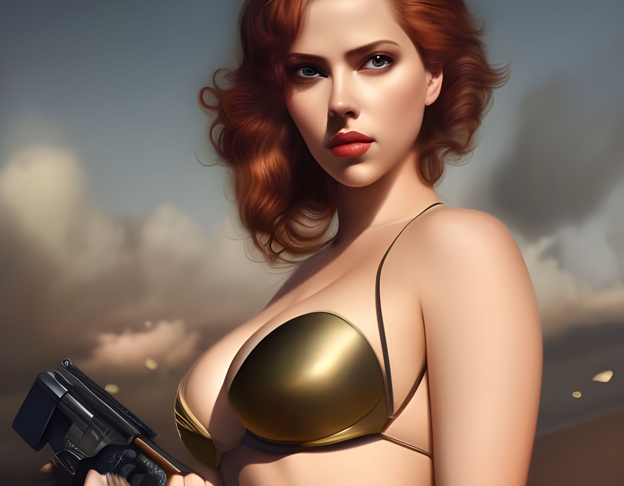 Black Widow Superhero Illustrated Swimsuit Edition movie in