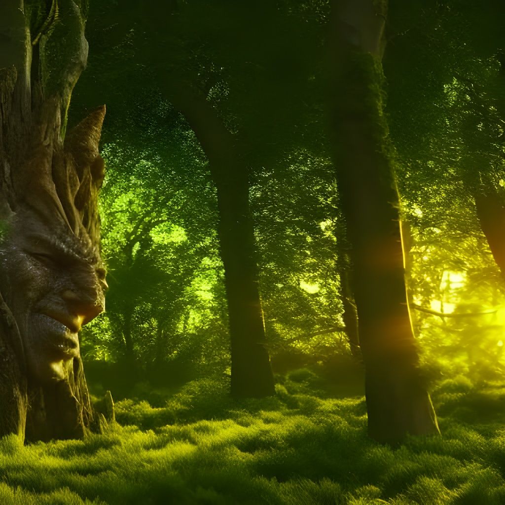 Mysterious Goblin Hiding in a Magical Forest  by @eypi heART ATTACK