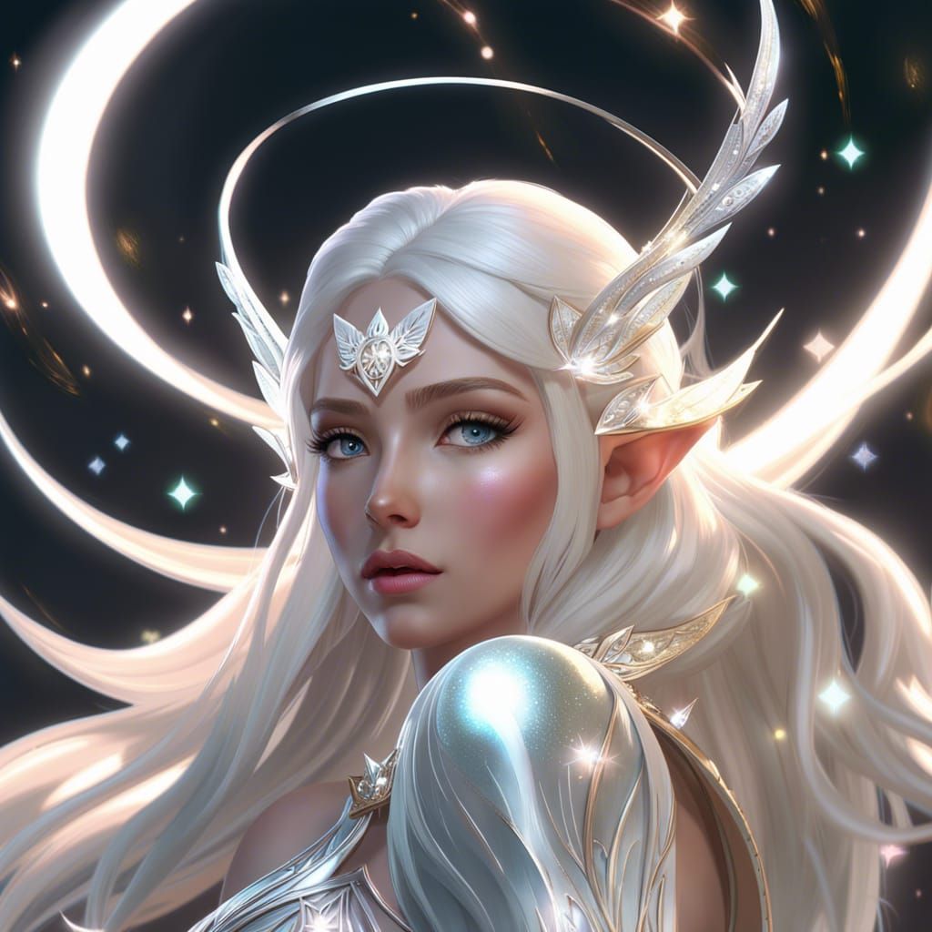 Angelic Elf - AI Generated Artwork - NightCafe Creator