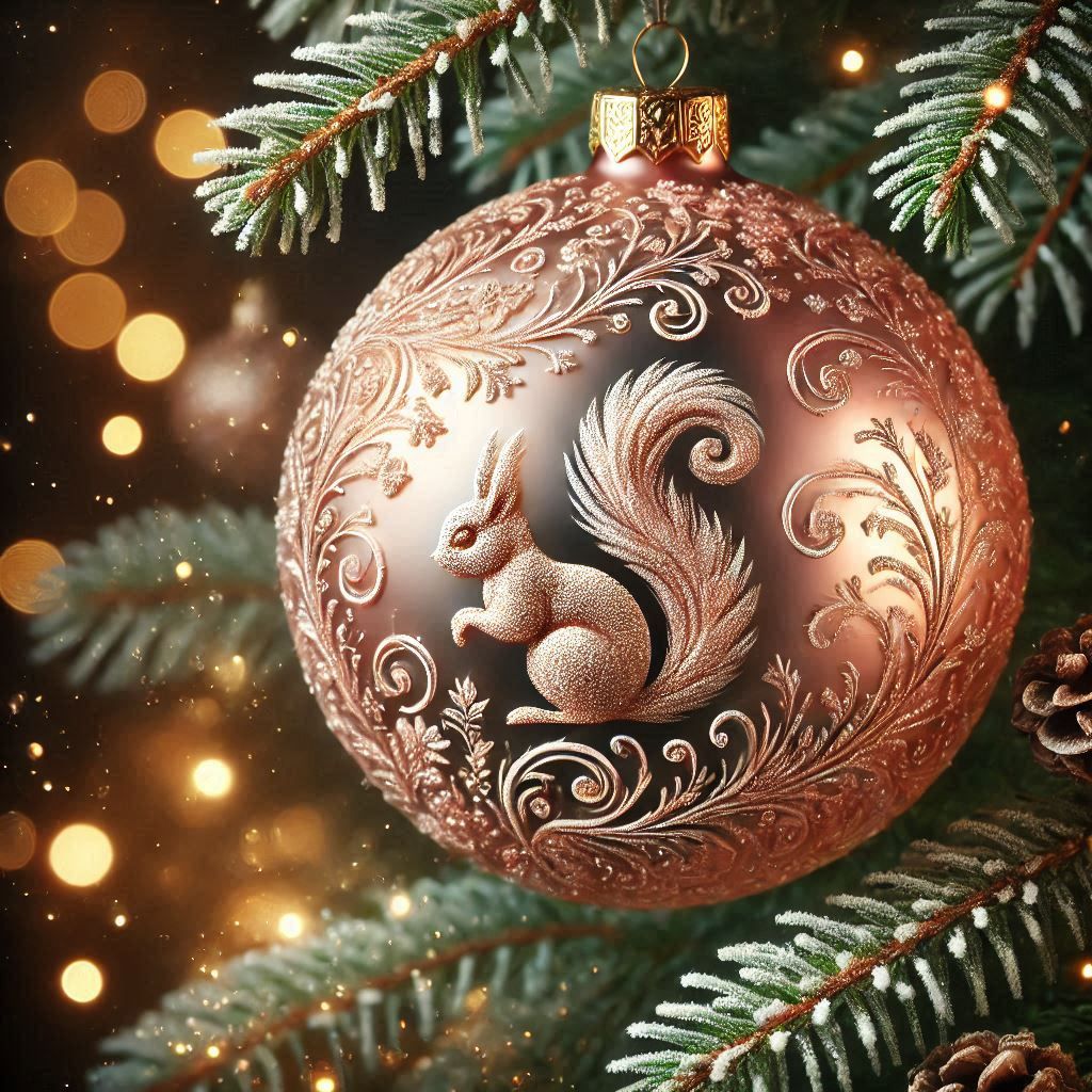Bauble with squirrel