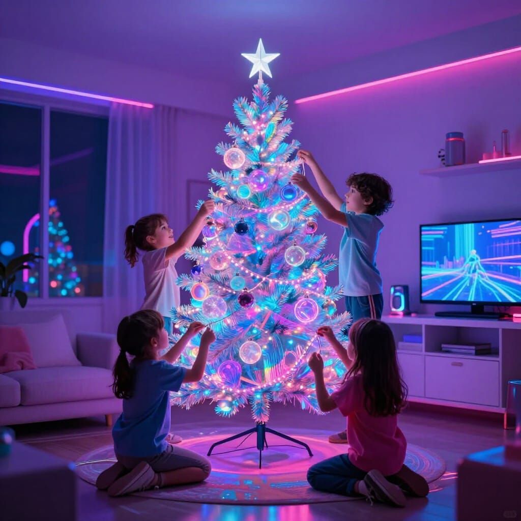 Celebrating Christmas in the future  by @Hiro