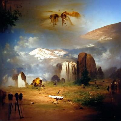 Scene in the Sierra Nevada Albert Bierstadt