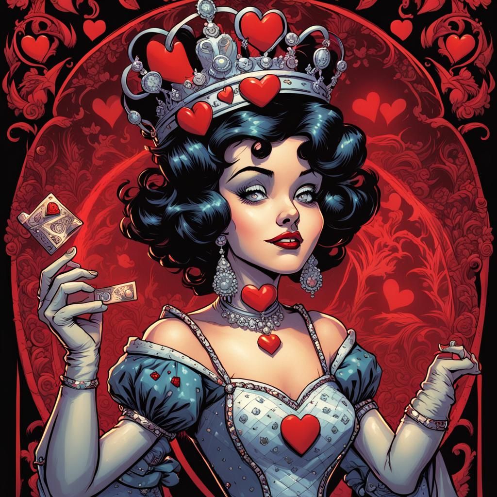 Betty The Queen of Hearts - AI Generated Artwork - NightCafe Creator