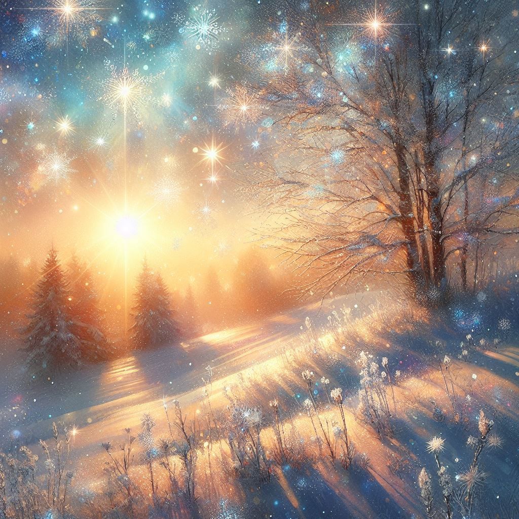 Snow is falling - AI Generated Artwork - NightCafe Creator