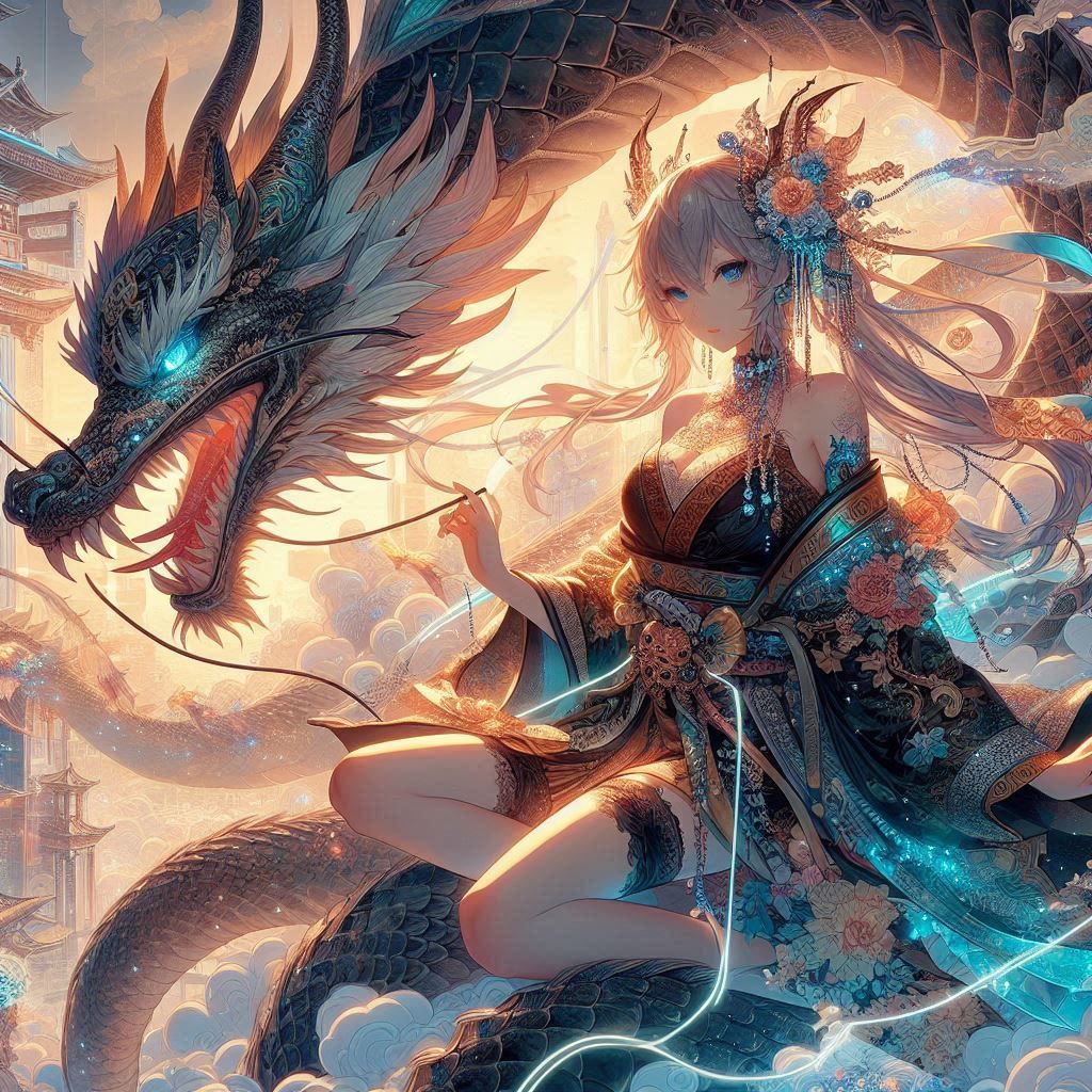 Girl and Dragon