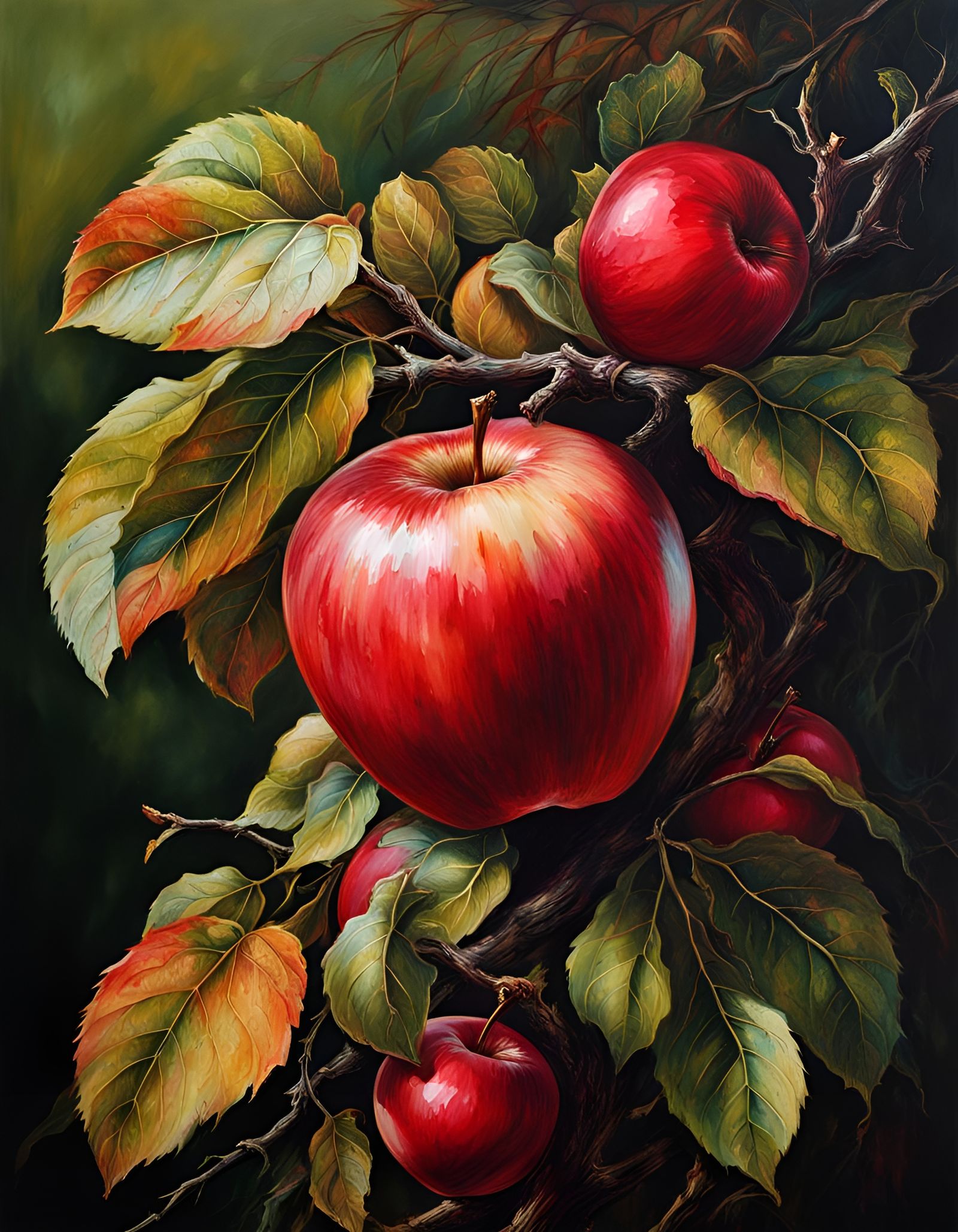 Draw a hyper realistic red apple - AI Generated Artwork - NightCafe Creator