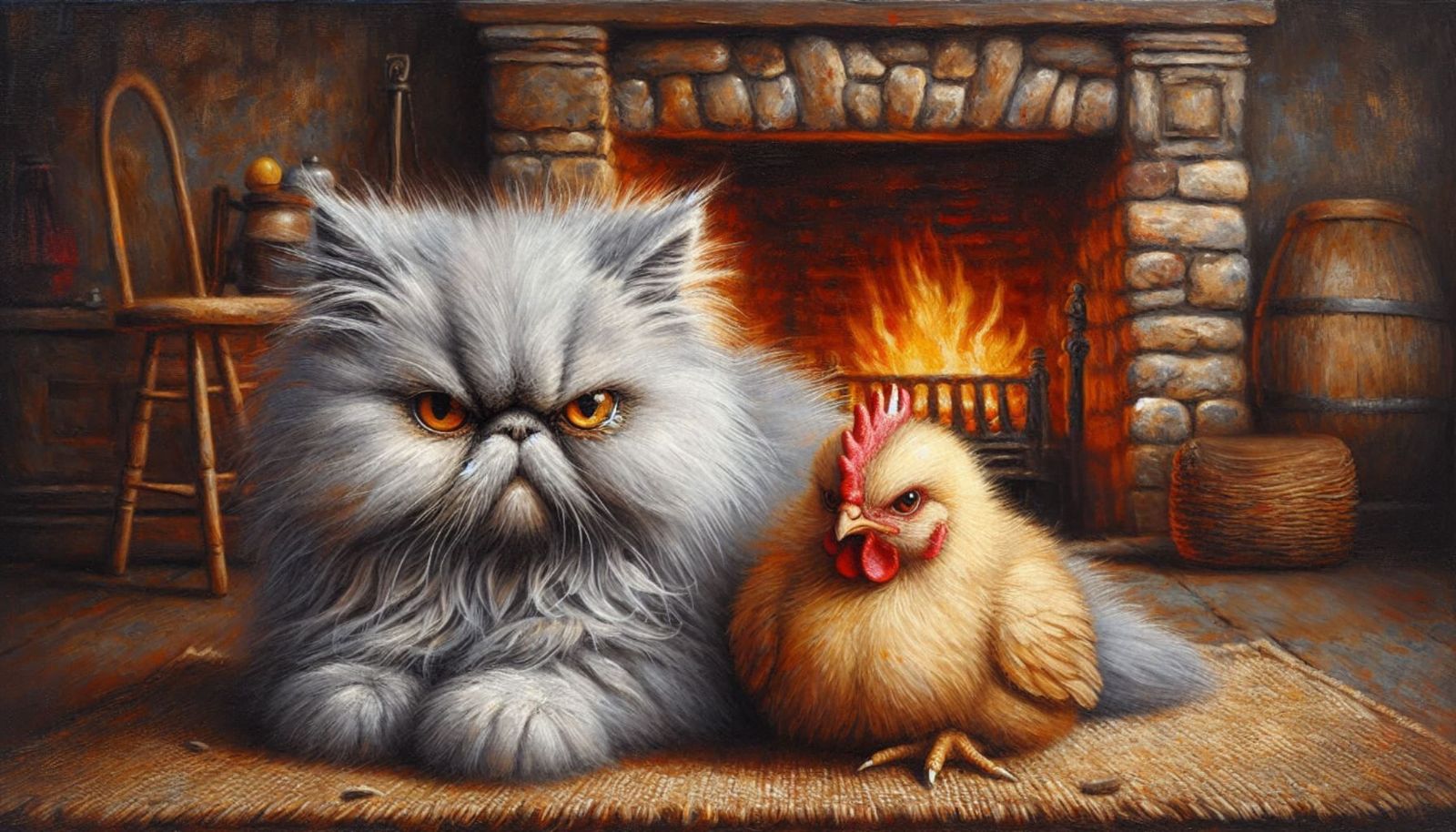 Chicken are the new pup ..