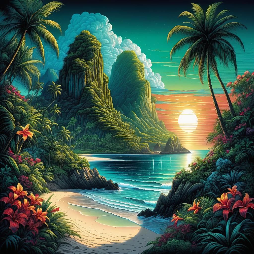 Island Oasis: Secluded Beach Romanticism (Juggernaut XL v5) - AI ...