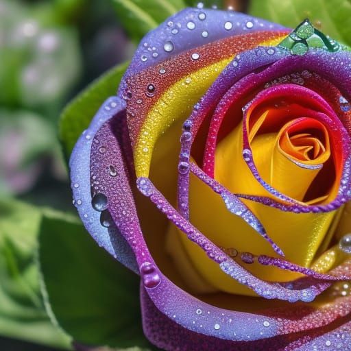 Rainbow rose