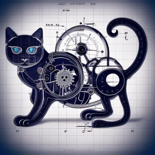 Another Mecha Kitty  by @Manchchango