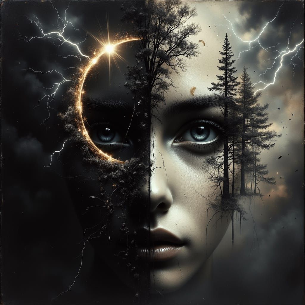 Light versus shadowe  by @Rabbit