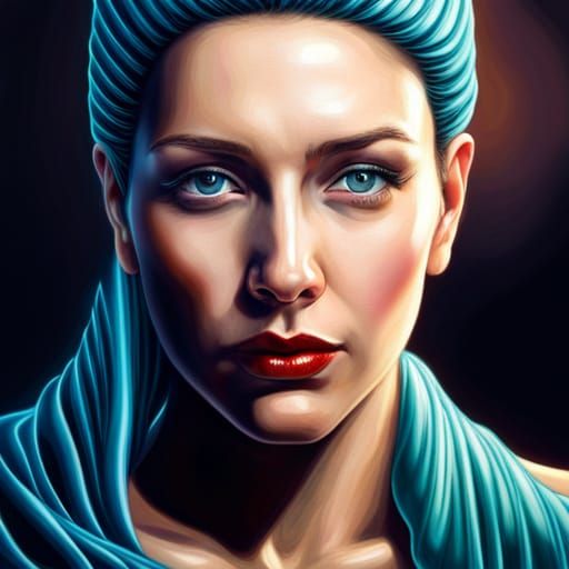 A beautiful woman very deeply hypnotized, spiral eyes, Artgerm