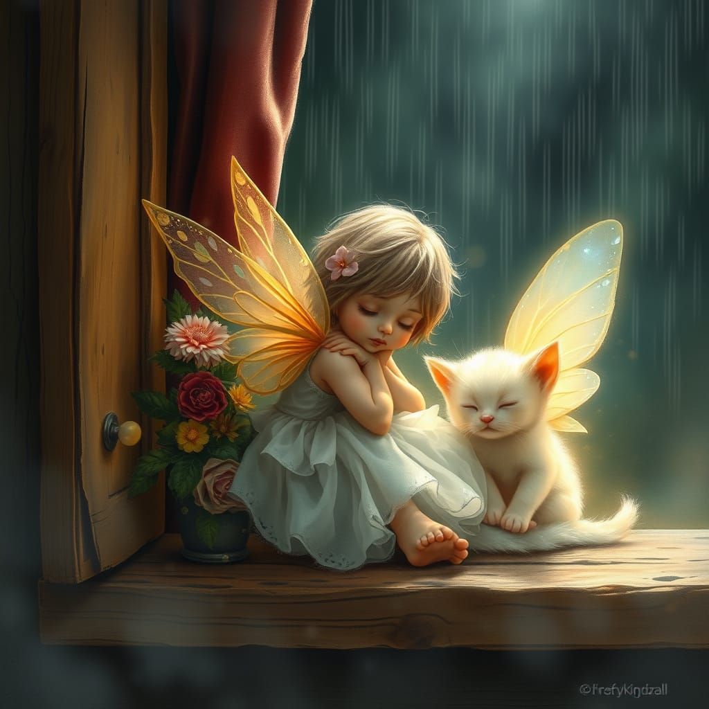 Shelterd from the rain  by @Big Mama Polly