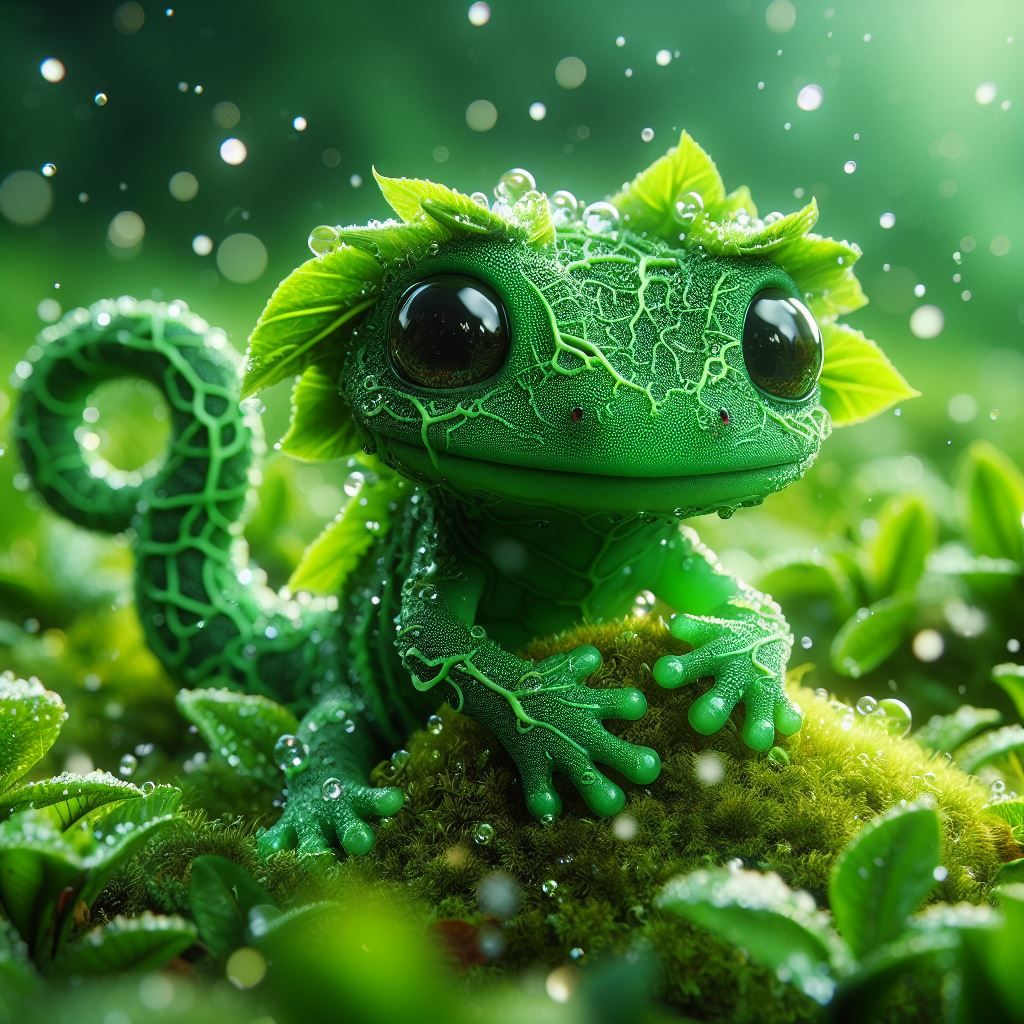 Cute little green Lizard