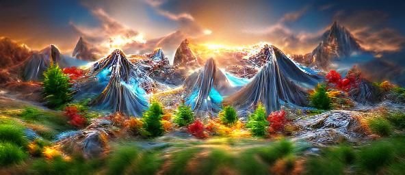  Beautiful mountain landscape