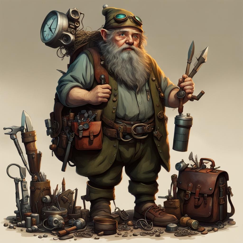 Gnome Artificer From Dnd (ii) - Ai Generated Artwork - Nightcafe Creator