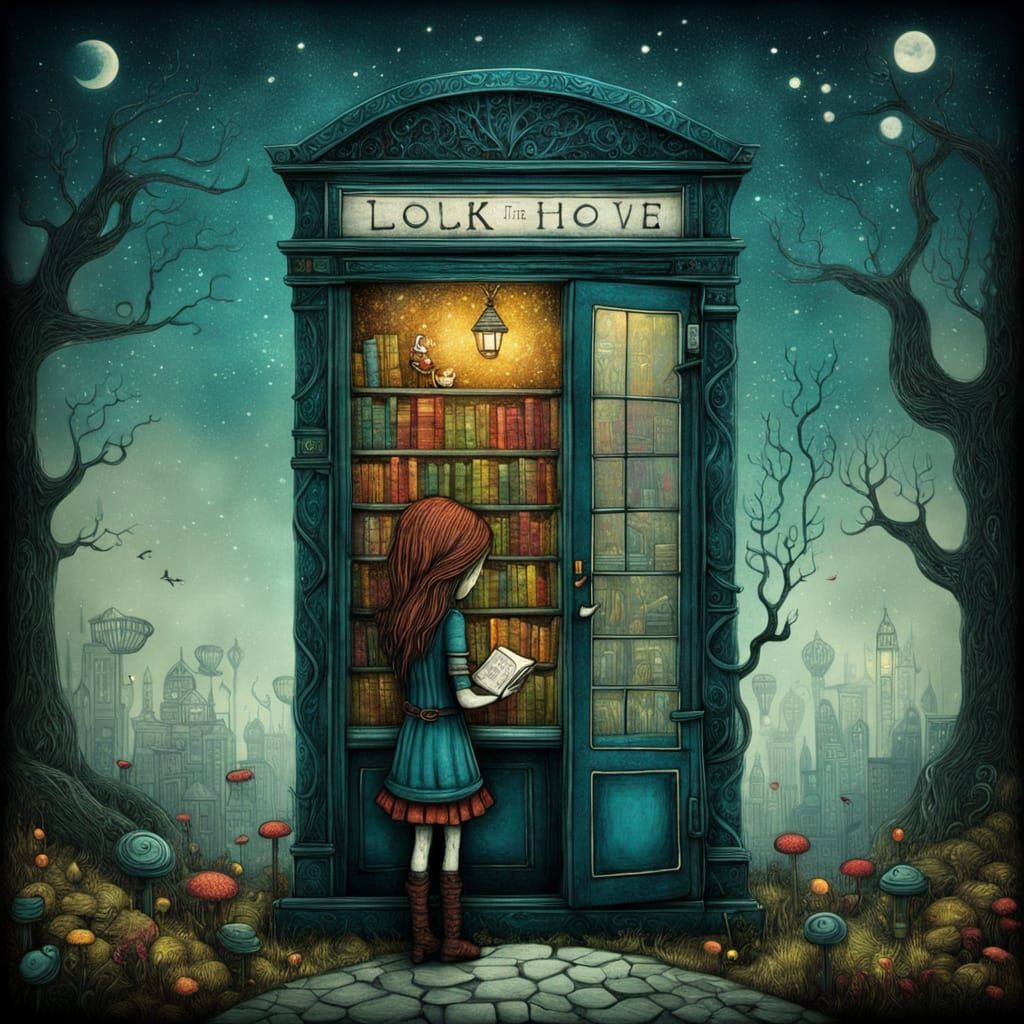 Phone booth library  by @Ivan Toncev