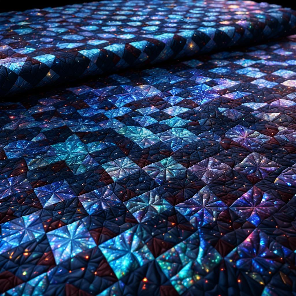 a quilt from the fabric of space-time - AI Generated Artwork ...