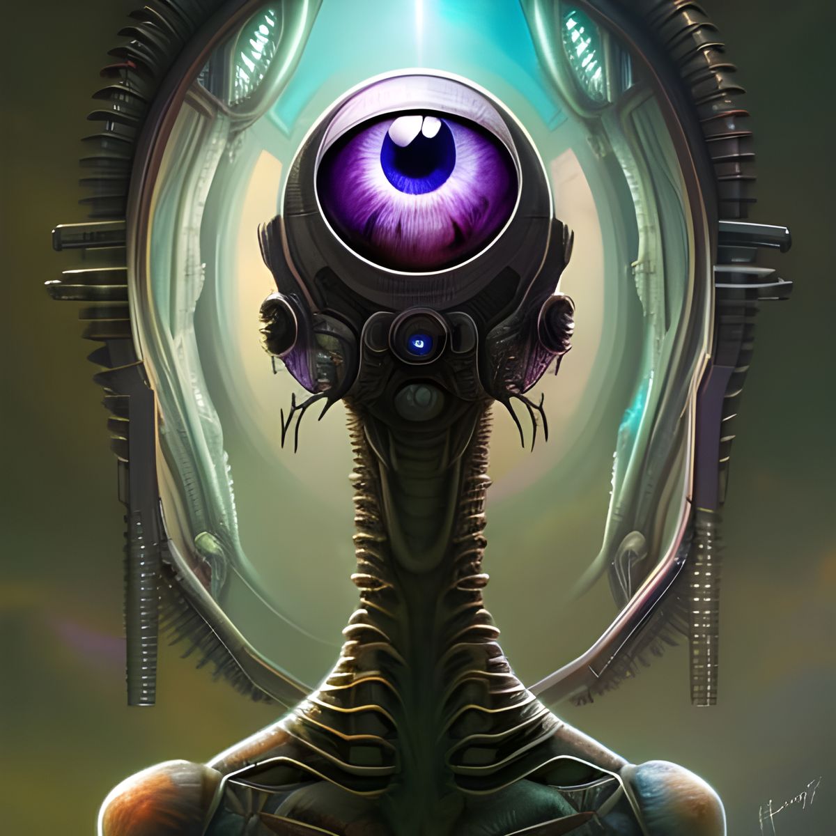 Alien Cyclops - AI Generated Artwork - NightCafe Creator