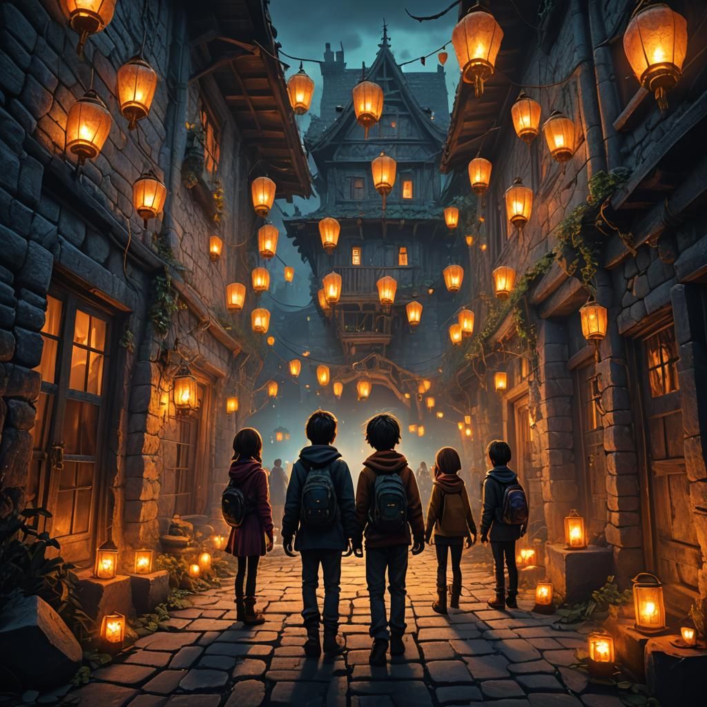 Dark Fantasy Horror House: Cinematic Digital Art