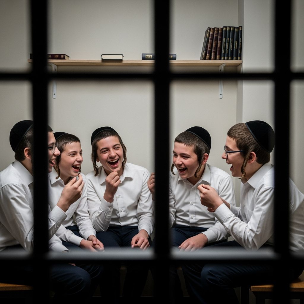 Lithuanian Yeshiva Students Share Jokes in Prison