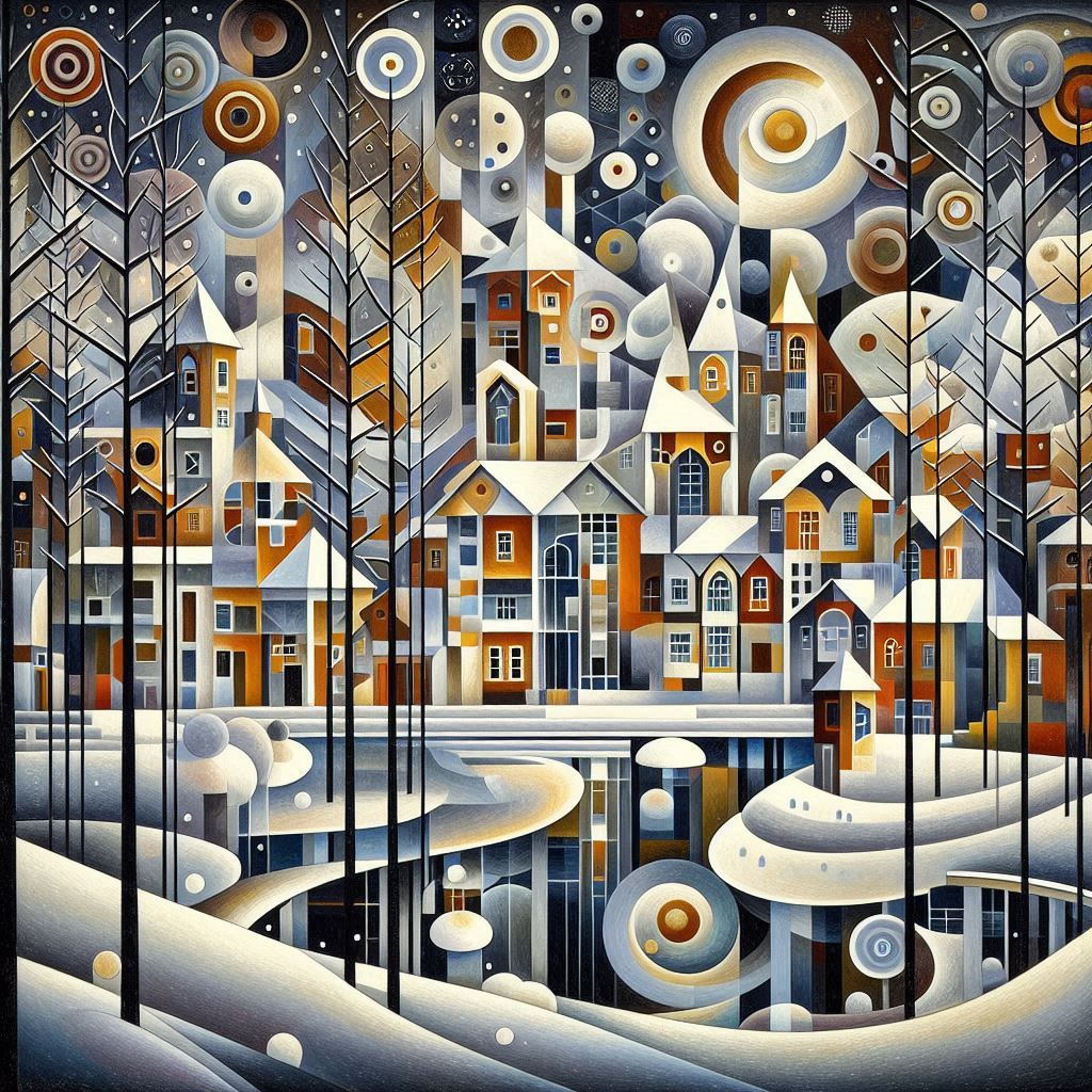 Winter scenery, Malevich