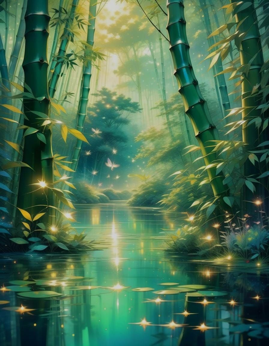 Dance of the fireflies. 3rd place in the Past Masterpiece challenge! 