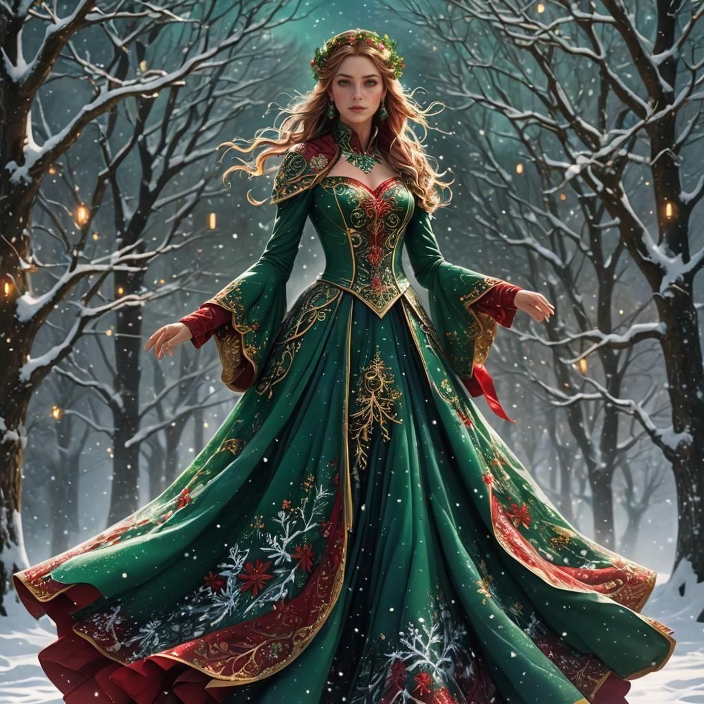  christmas dress   by @Miss Dragons
