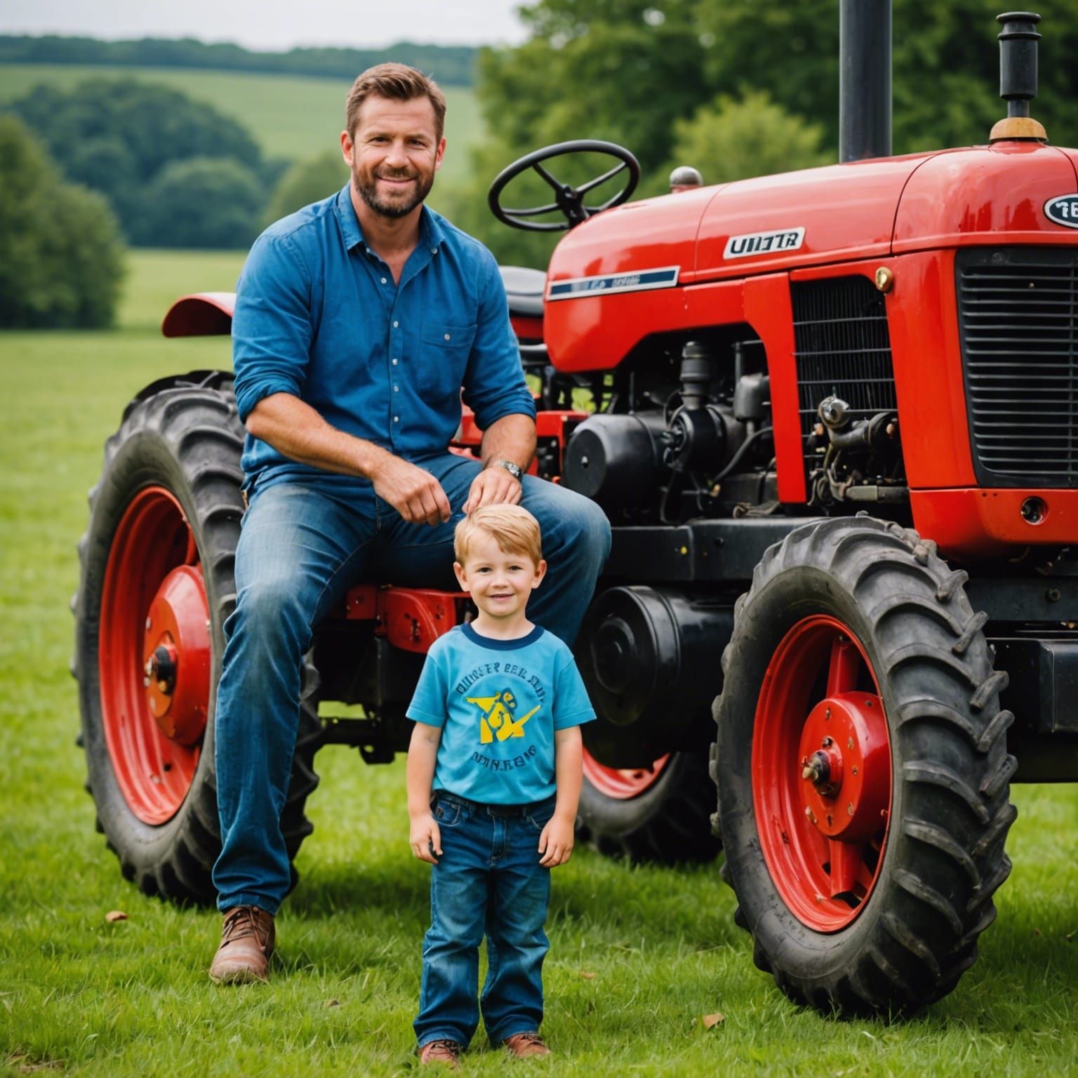 Daddy, can we go for a tractor ride?