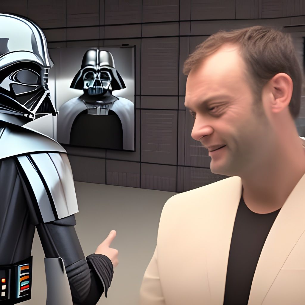 jude law talking to darth vader - AI Generated Artwork - NightCafe Creator