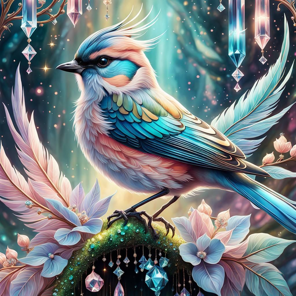 Pastel Bird - AI Generated Artwork - NightCafe Creator